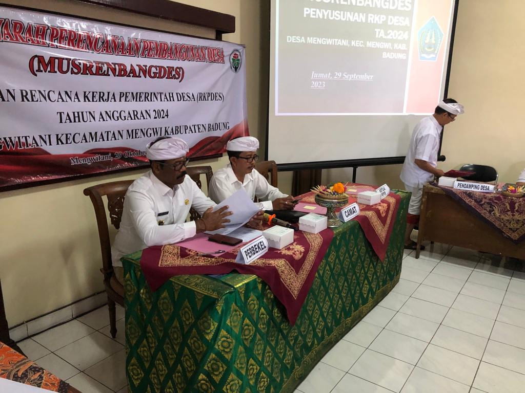 MUSYAWARAH PERENCANAAN PEMBANGUNAN DESA (MUSRENBANGDES) PENETAPAN ...